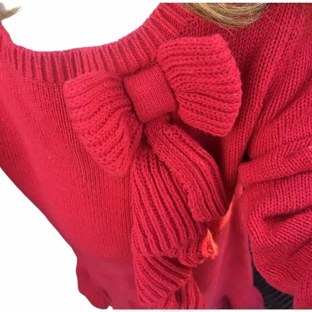 Gap Toddler Red Knitted sweaterdress 3 holiday